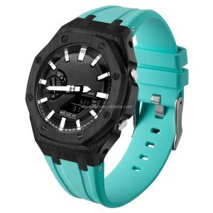 Casio Watch Modified Case Luxury Value Ga2100 Oem Silicone Band Metal Modificati