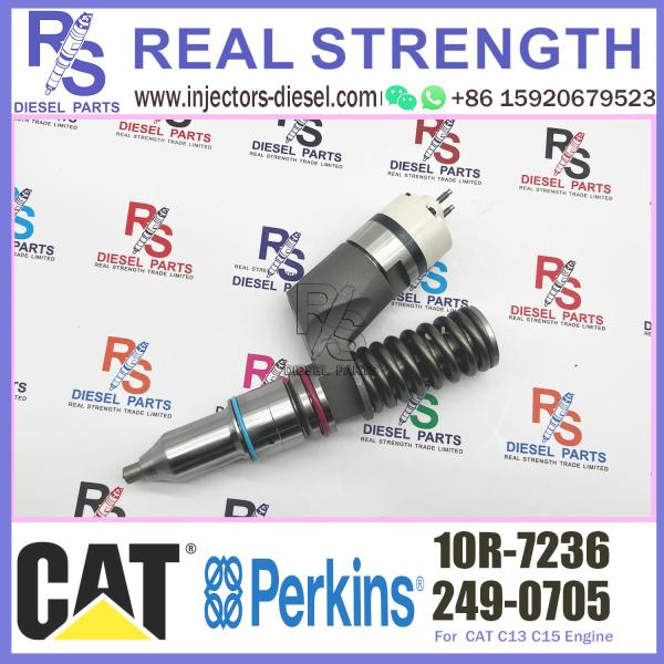 Diesel Fuel Common Rail Injector 2490705 10R7236 249-0705 10R-7236 For CAT C13 Excavator