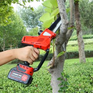 Cheap 8 Inch Cordless Battery Operated Chainsaw with Brushless Motor Strong Cutting and Auto Chain Oiling System for sale
