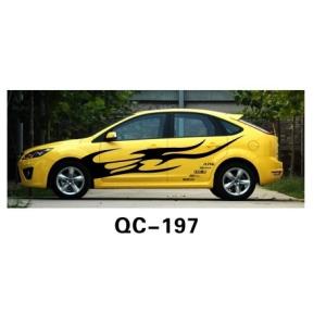Cheap UV offset printing PVC Custom Car Body Sticker QC-197J for sale