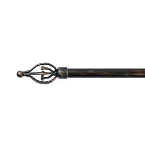 25mm 28mm Diameter Pipe Curtain Rods With Single Bracket Black And Red Multi