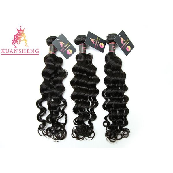 Quality 10A Grade Unprocessed Virgin Loose Wave Extensions No Tangle Natural Color wholesale