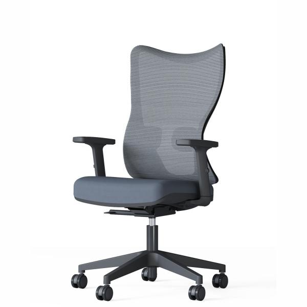 Adjustable Armrest Swivel Office Chair for Staff Conference Room Mid Back Mesh