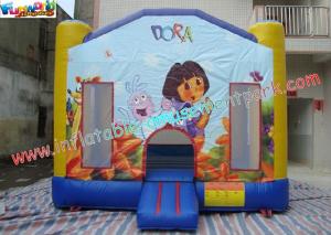 Cheap Kids Outdoor Small Dora Moonwalk Inflatable Commercial Bouncy Castles for Hire for sale