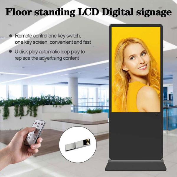 Quality 55 inch indoor floor stand wifi touch screen kiosk sinage display digital signage lcd advertising player digital totem wholesale