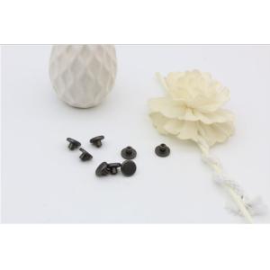 Hot sale garment accessories matte gunmetal color 10.1 mm flat round shape metal