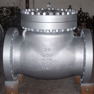 ANSI 600LB API 6D Flanged Check Valve , Swing Type Industrial Check Valve