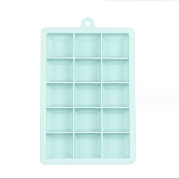 Food Grade Silicone Ice Cube Trays with Lids 15 Cavity and 24 Cavity Easy Release Molds