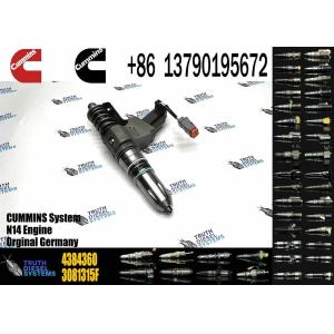 diesel machinery engine parts 4384360 Injector for SD22 bulldozer engine QSN N14