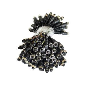 GX 12 M12 4 Pin Connector Cable PVC Copper Wire Material For Backup Camera