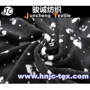 China Polyester and spandex blended elastic velvet/velour fabric for apparel and pajamas on sale