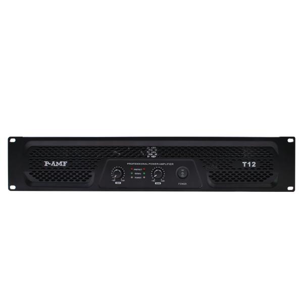 Quality T12 2 X 1200w 2 Channel Amp , PA Power Amplifier Class A For Outdoor Activities / Church wholesale