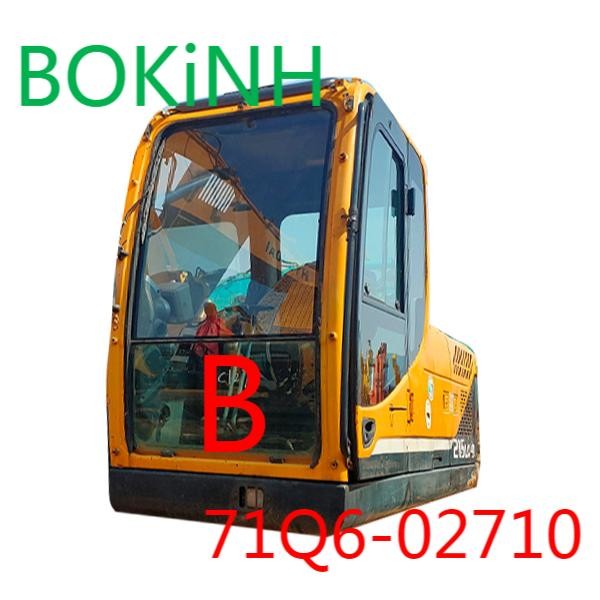 Quality 71Q6-02710 HYUNDAI Excavator Cab Tempered Glass Front Lower Position B Windshield wholesale