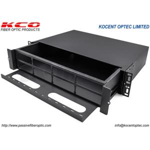 19 Inch 2U MPO Patch Panel with 192 Core Capacity and Rack Mount Design for LC