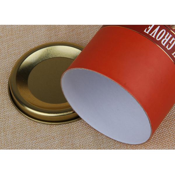 Quality Recyclable Cylinder Red Paper Composite Cans Wine Can Packaging With Flat Lids wholesale