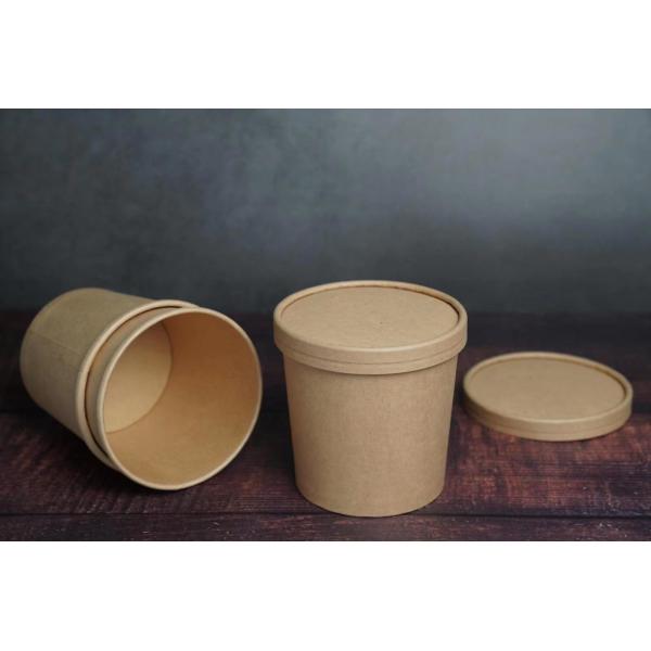 Quality 480ml/ 16oz Biodegradable Soup Tubs With Lids wholesale