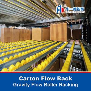 China Carton Flow Rack Gravity Roller Racking on sale
