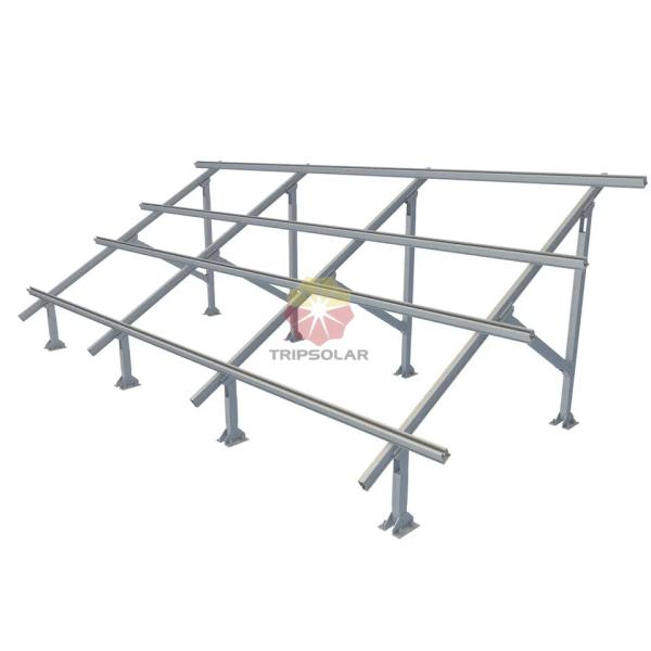 Easy and Quick Installation Solar Panel Ground Mounting System with Wind Load of