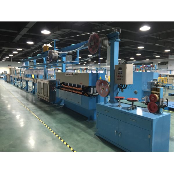 Sky Blue Power Wire Extruder Machine