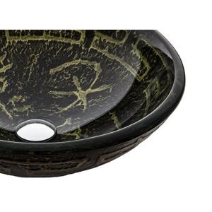 Olive Ancient Bathroom Vessel Sinks , Bathroom Trough Sink With Pop - Up Drain