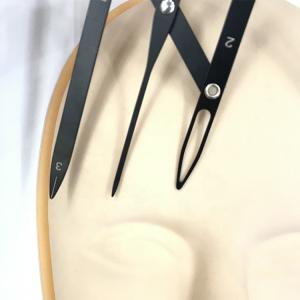 Black Stainless Steel Permanent Eyebrow Shaving Tool Easy To Operate