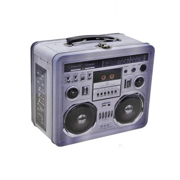 Custom Irregular Fancy Radio Shape Gift Candy Toy Package Tin Box Cookies