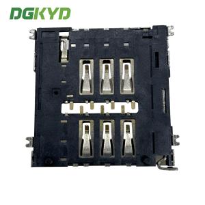 MICRO-SIM Card Holder NO-PUSH 1.50H 6PIN Card Holder Telephone Card Holder