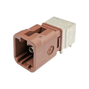 F Code Mini Fakra Connector 4 Pin Right Angle PCB Mount For GPS