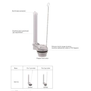 Water Saving 2" 3" Dual Flush Valve For Toilet Cistern