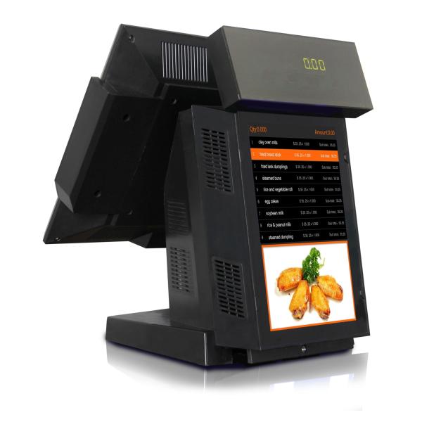 Dual-screen Payment Kiosk HDD-580 with Android 8GB eMMC and WIN 32GB/64GB/128GB