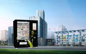 Cheap Can Package Food Beverage Vending Machine With Touch Screen and Security Camera Remote Control for sale