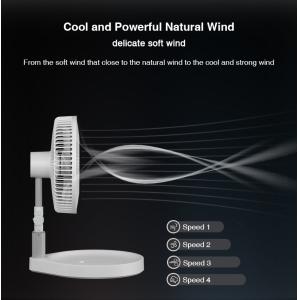 HEBRON Electric Portable Desktop Rechargeable 9inch Foldable 10000mAh Big