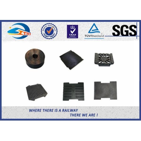 Quality Railway Track Pad Plastic And Rubber Part EVA HDPE Black Surface wholesale