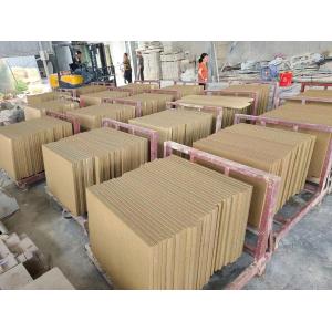 Cheap Bush Hammered Outdoor Natural Sandstone Tiles 457x457x12mm Customized for sale