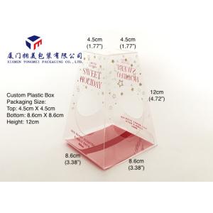 Trapezoid Custom Plastic Box Packaging , Clear Box Packaging For Bath Set
