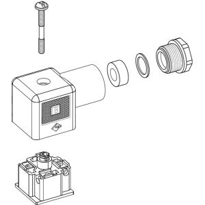 18mm Solenoid Valve Connector Types A Size Male MCX Connector For Hydraulic /