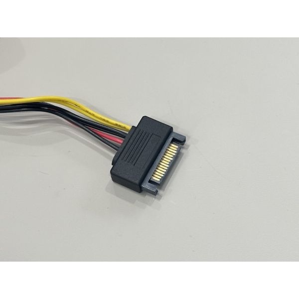 SATA 15Pin Power Cable Connector Splitter to 4Pin Molex and 4Pin Floppy – Electrical Wire Harness for HDD / Fan / LED / Server