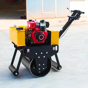 Cheap Factory Price 500kg 1000kg Fully Hydraulic Handheld Single Wheel Roller Road Vibratory Roller Asphalt Concrete Soil Compactor for sale