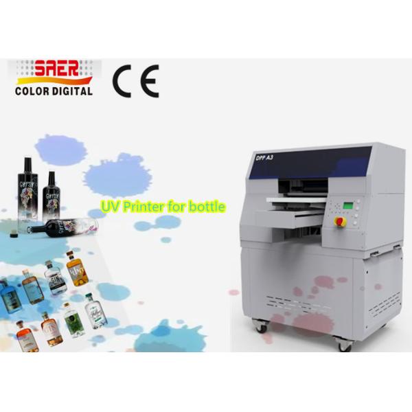 Quality UV Cylinder Printing Machine For Bottle Digital Inkjet Printers With High Resolution Print Head wholesale