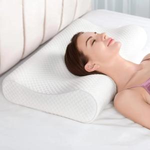 Custom LOGO Ergonomic Sleeping Cervical Orthopedic Memory Foam Bed Pillows For