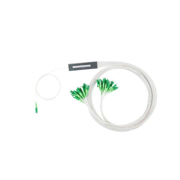 Quality 0.9mm Steel Tube Fiber Optic Splitter 1x32 With LC APC Connector wholesale