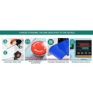 Horizontal Continuous Band Sealer, Automatic Bag Heat Sealer W/Printing Wheels,