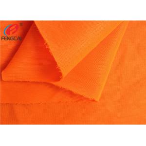 Orange Colour Reflective Polyester Fluorescent Material Fabric As Uniform