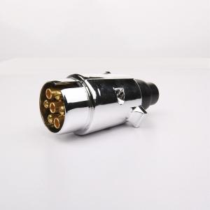 China 12v N Type European Trailer Plug 7 Pole Connector Polyamide / Brass Material With Nut on sale