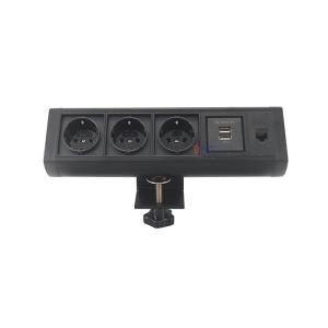 China Clamp On Aluminum Usb Charger Desktop Power Outlet For Hotel on sale