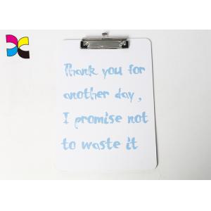 Cardboard Back Colorful Printed File Folders With Clip Glossy / Matt Lamination