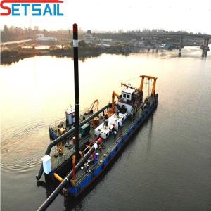 Total Height 7m Hydraulic Winch Cutter Suction River Sand Dredger with Anchor
