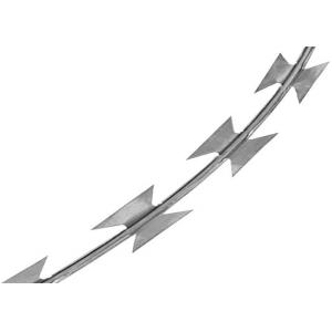 Single Razor Type Galvanized Razor Barbed Wire Steel Wire Material Long Life