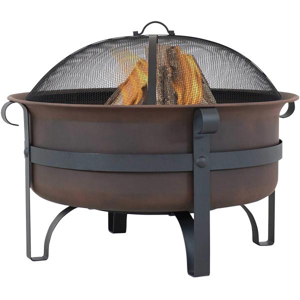 Quality Large Bronze Cauldron Outdoor Charcoal Fire Pit Round Wood Burning Patio wholesale