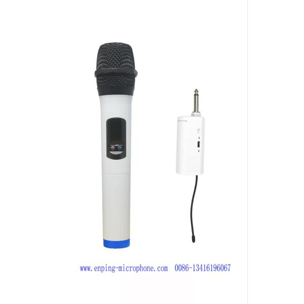 Quality C8/ cheap universal mini muni-channel channels UHF wireless microphone  with 6.35mm plug for speaker wholesale